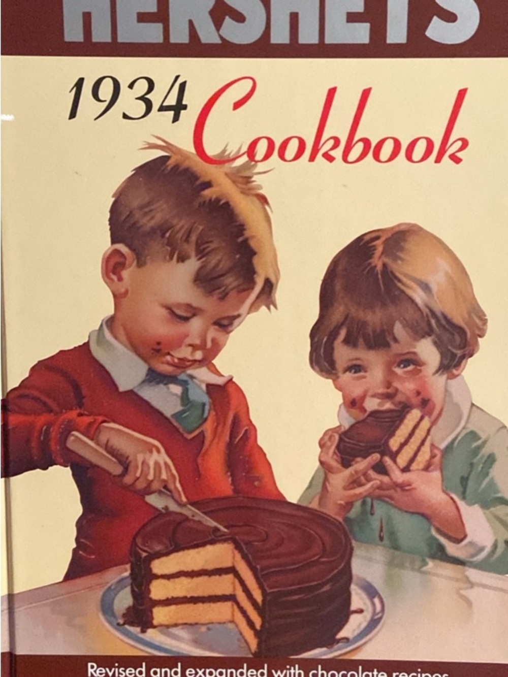 Hershey Chocolate Hershey’s 1934 Cookbook cake icing fudge brownies cookies coco